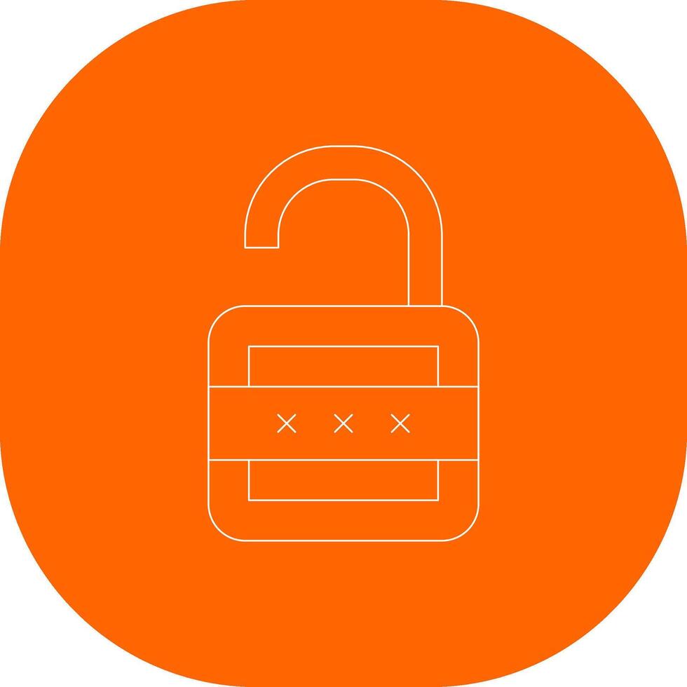 Lock Open Creative Icon Design vector