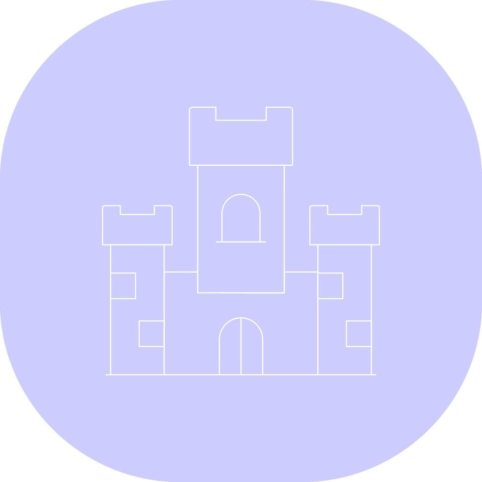 diseño de icono creativo de castillo vector