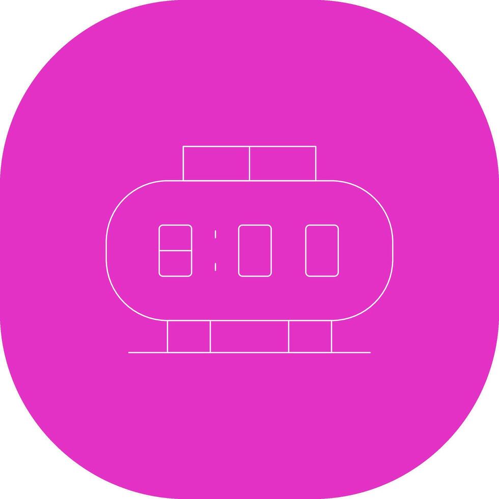Digital Clock Creative Icon Design vector