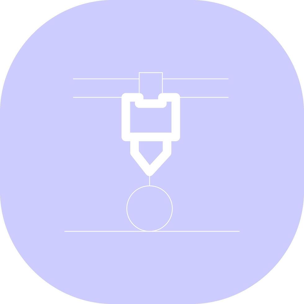 3d Printer Creative Icon Design vector