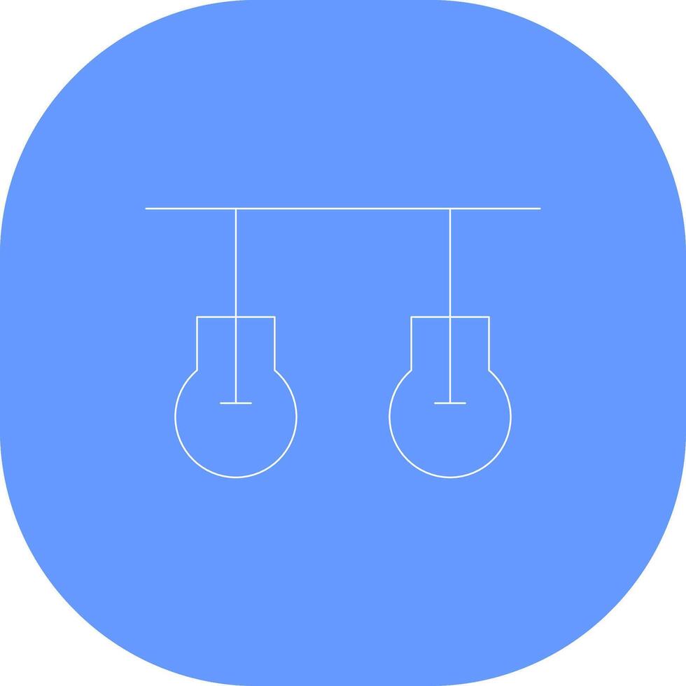 Ceiling Light Creative Icon Design vector