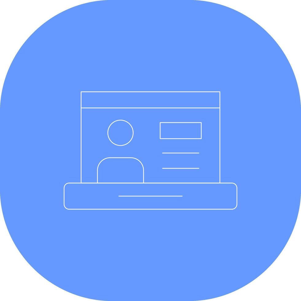 Online Class Creative Icon Design vector