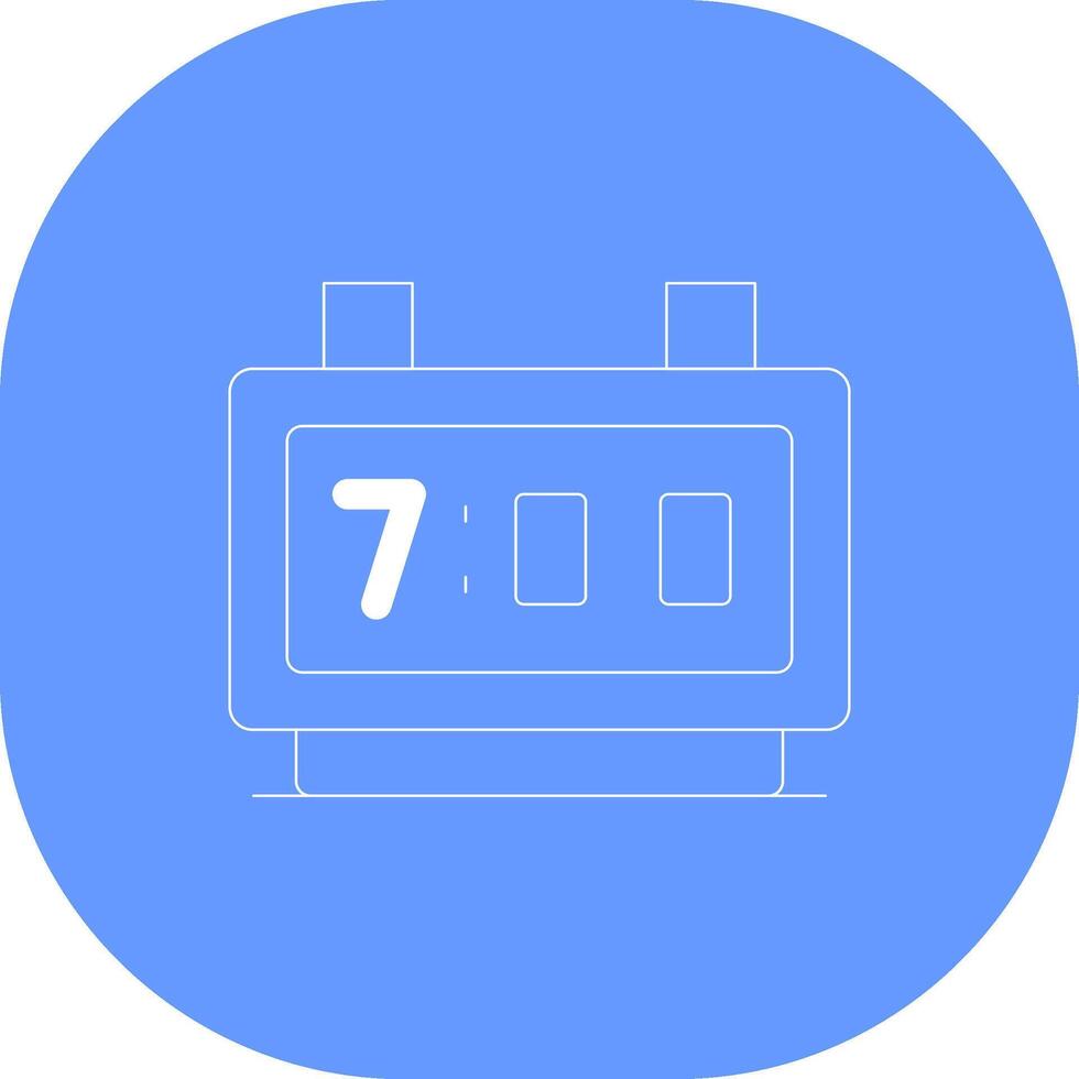 Digital Clock Creative Icon Design vector