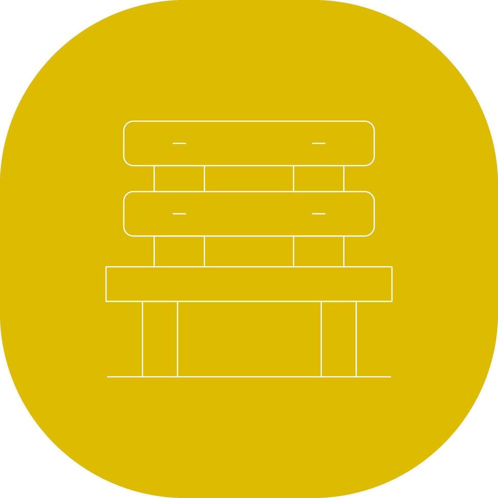Bench Creative Icon Design vector