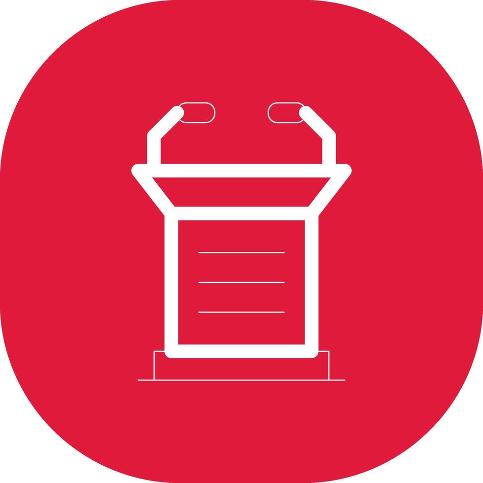 Lectern Creative Icon Design vector