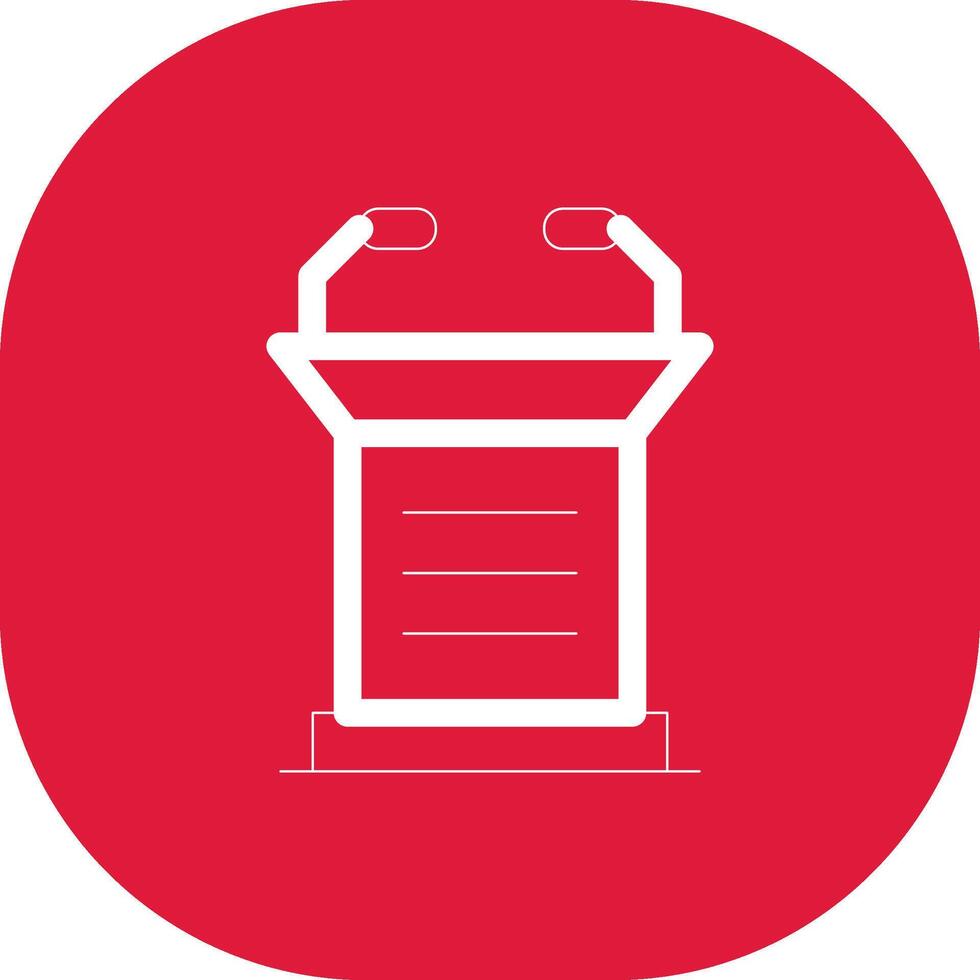 Lectern Creative Icon Design vector