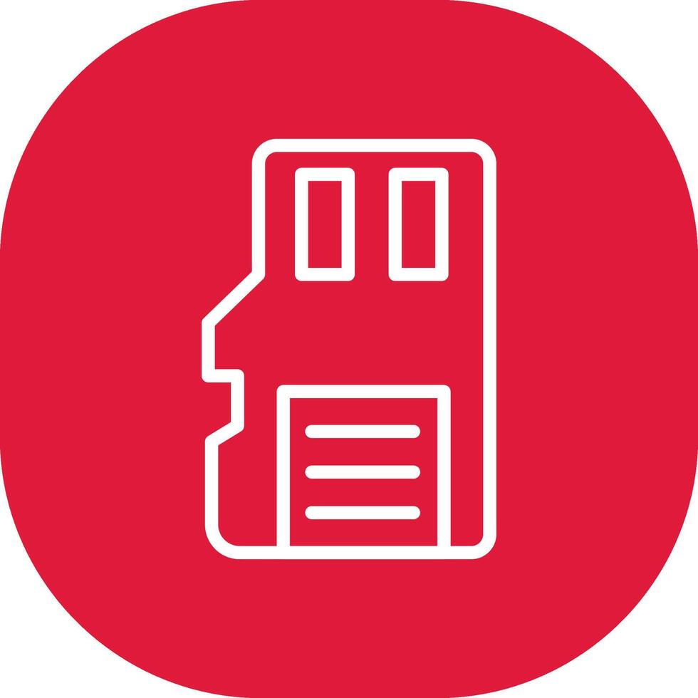 Sd Card Creative Icon Design vector