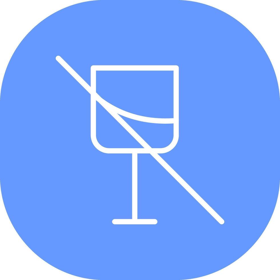 No Wine Creative Icon Design vector