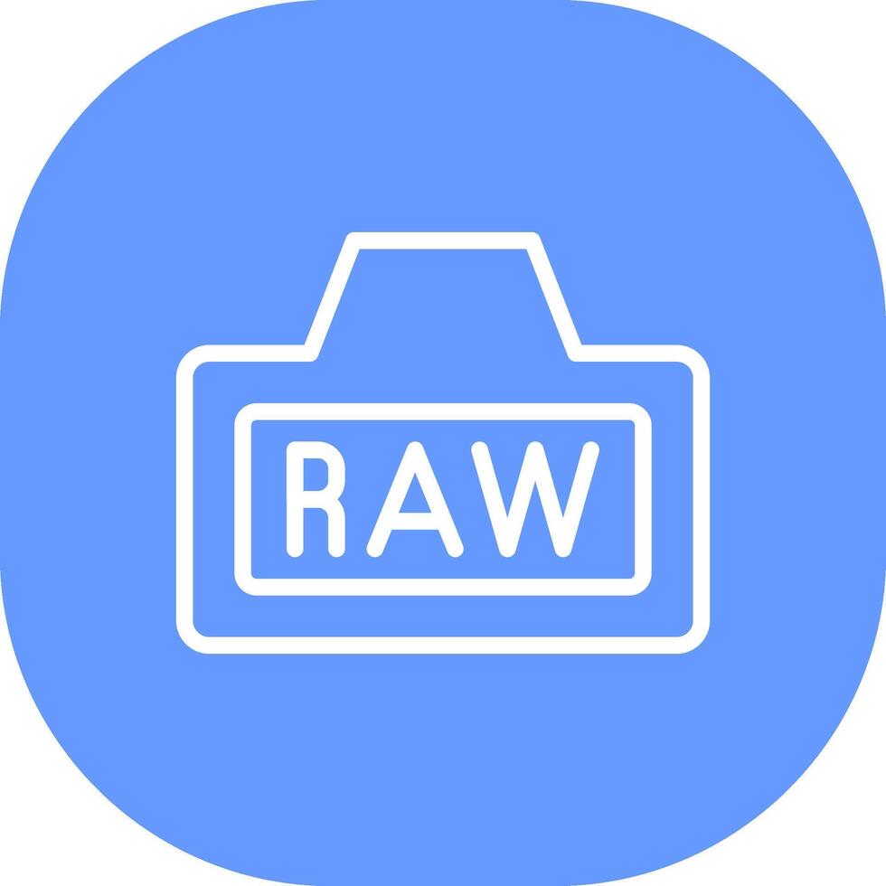 Raw Creative Icon Design vector