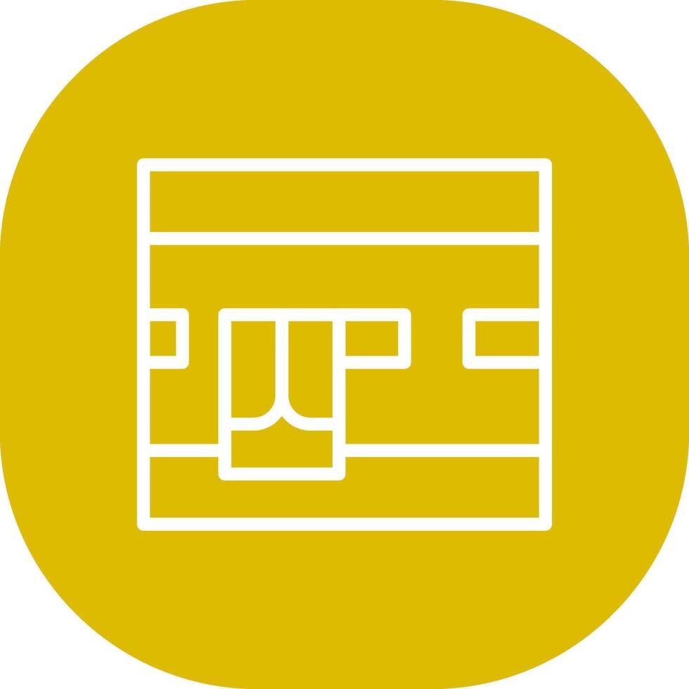 Kaaba Creative Icon Design vector