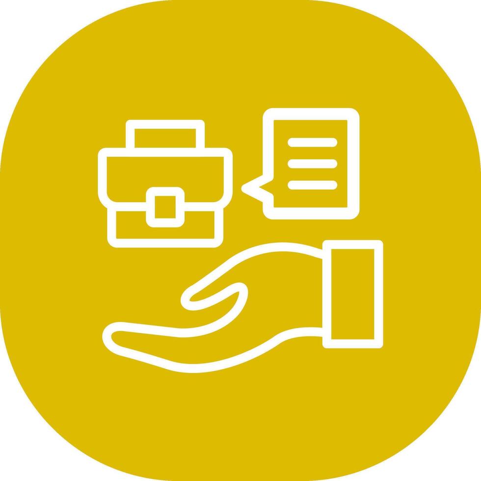 Job Offer Creative Icon Design vector