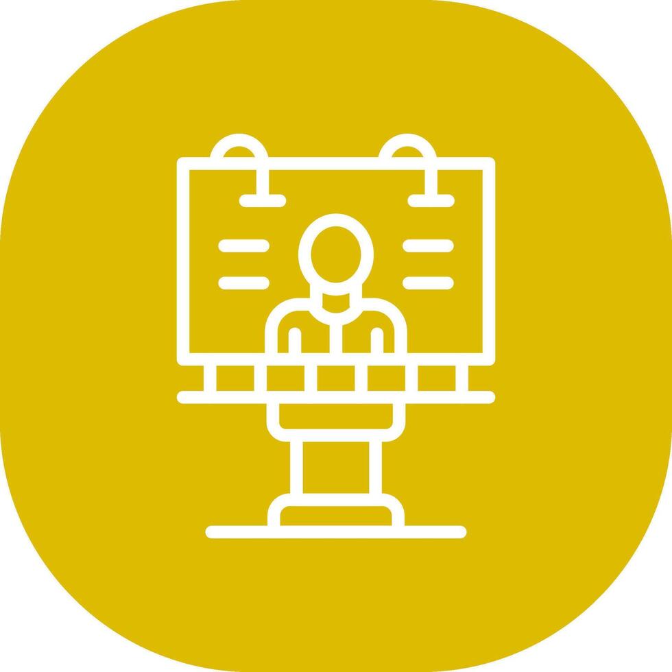 Billboard Creative Icon Design vector