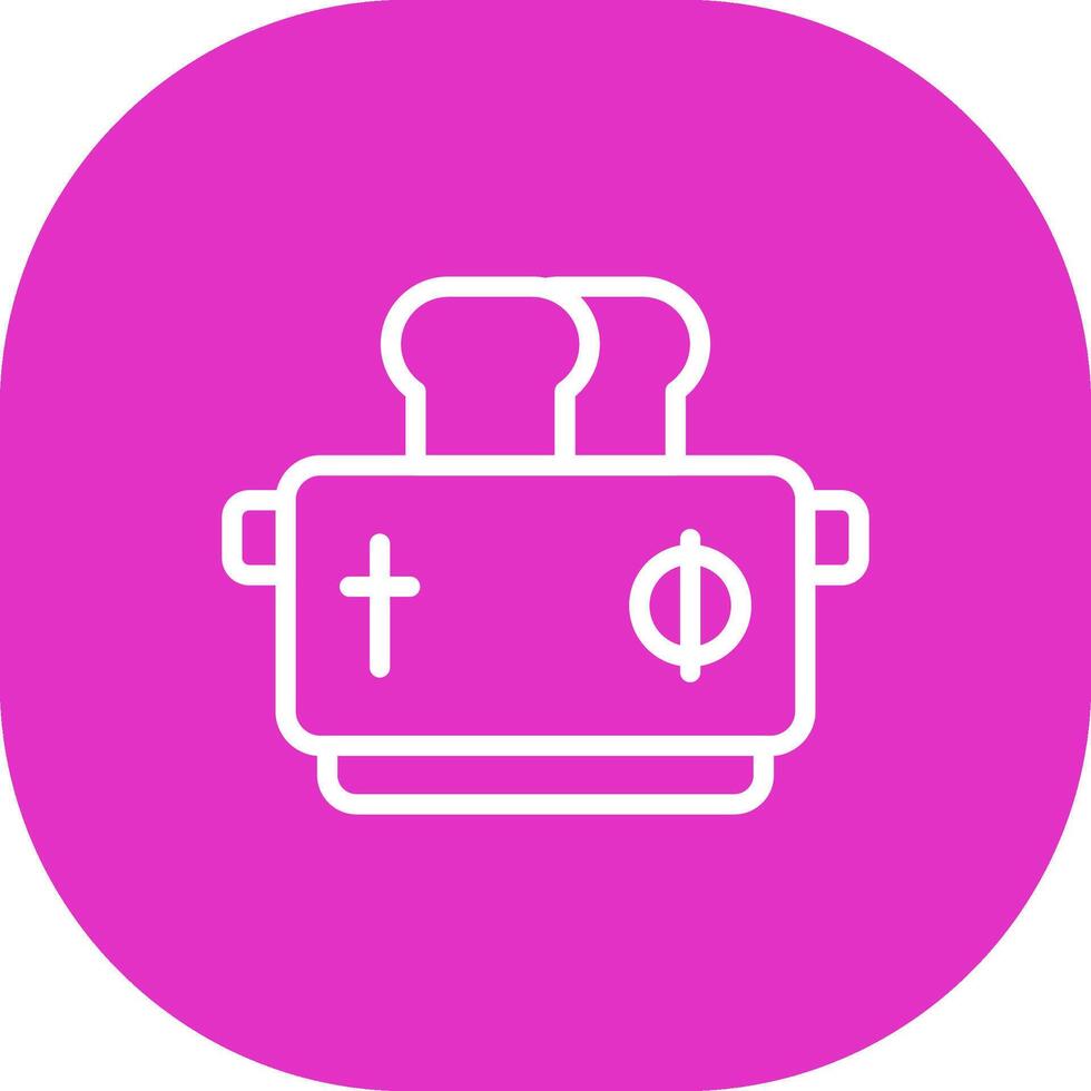 Toaster Creative Icon Design vector