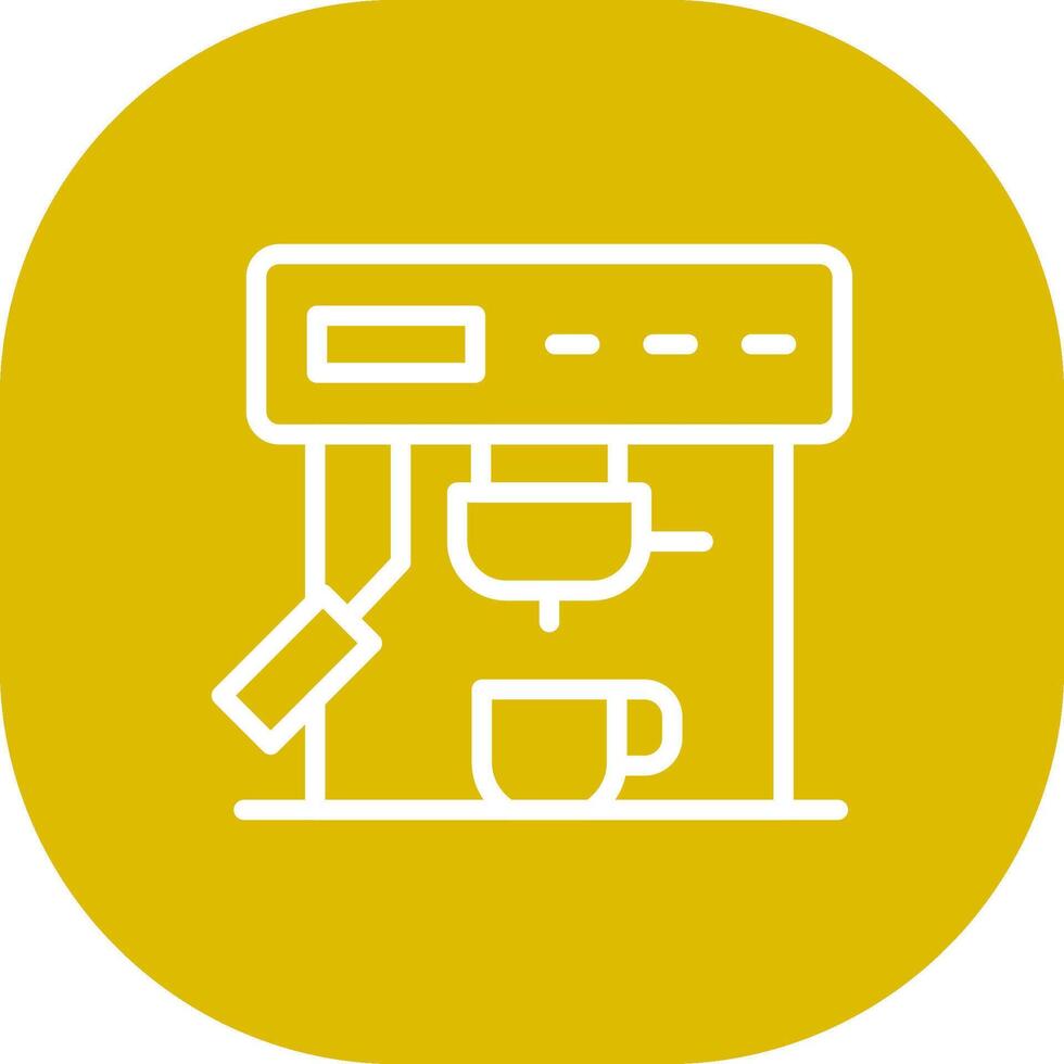 Coffee Machine Creative Icon Design vector
