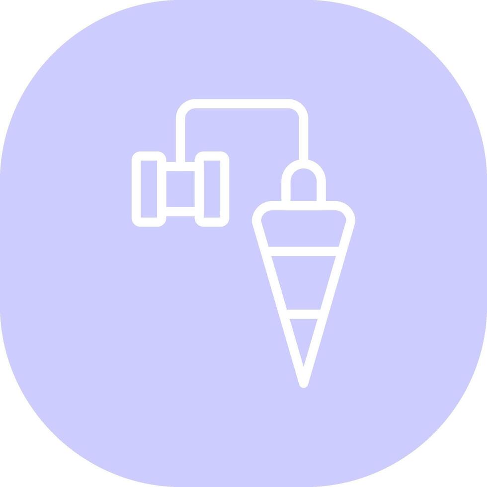 Plumb Bob Creative Icon Design vector