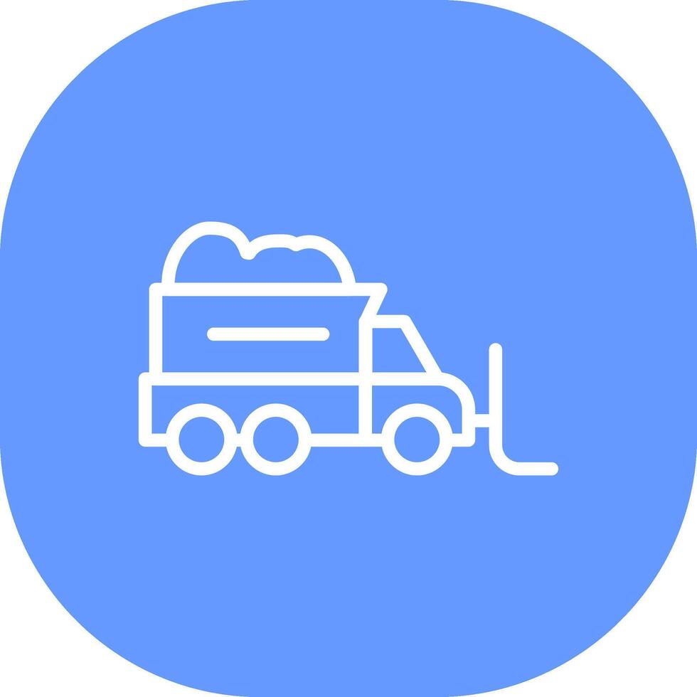 Snowplow Creative Icon Design vector