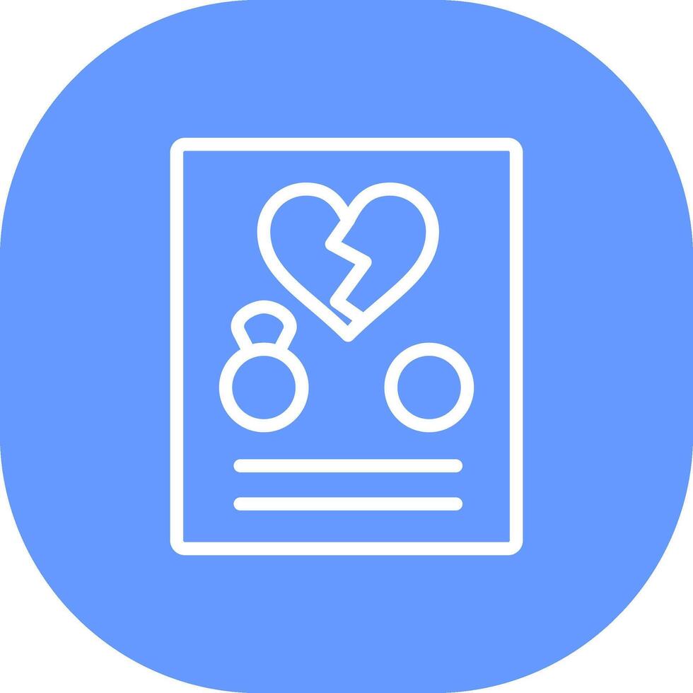 Divorce Creative Icon Design vector
