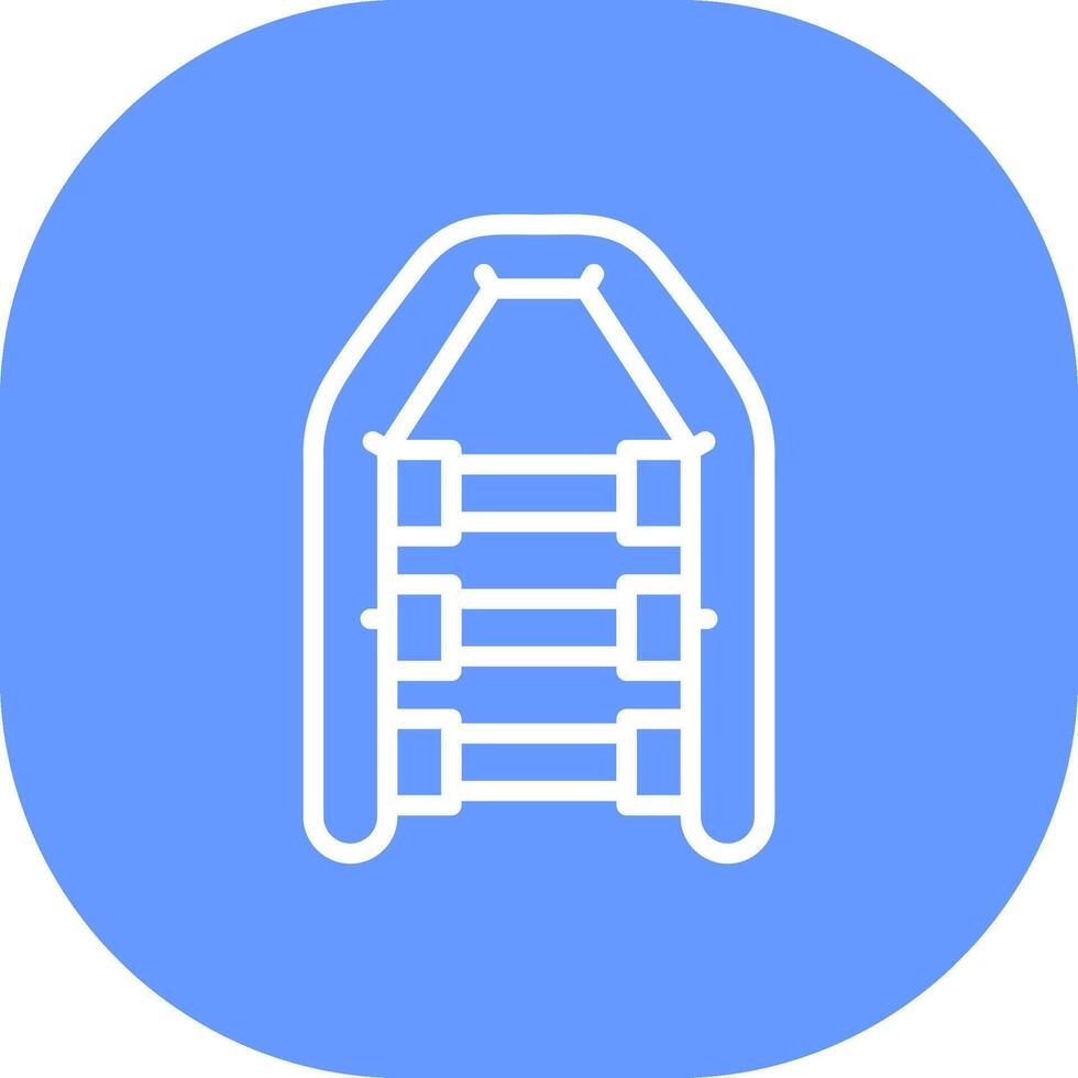 Inflatable Boat Creative Icon Design vector