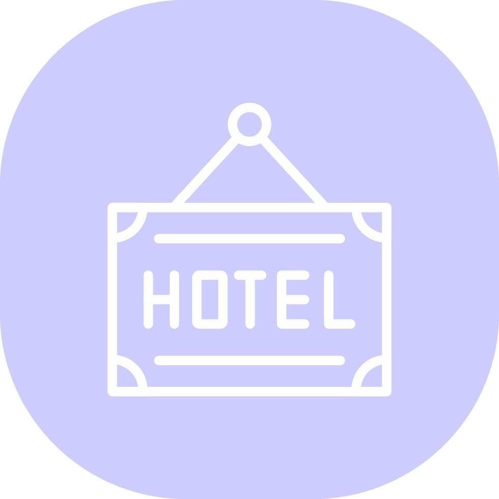 diseño de icono creativo de hotel vector