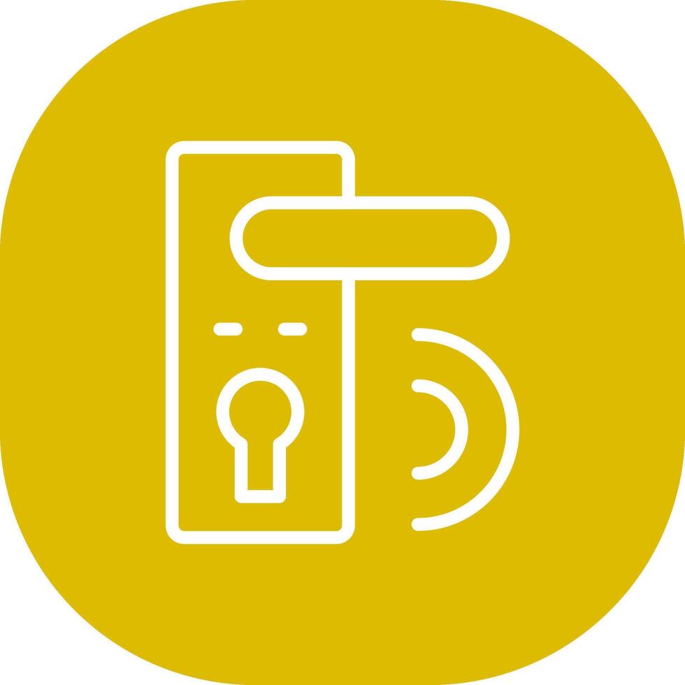 Door Lock Creative Icon Design vector