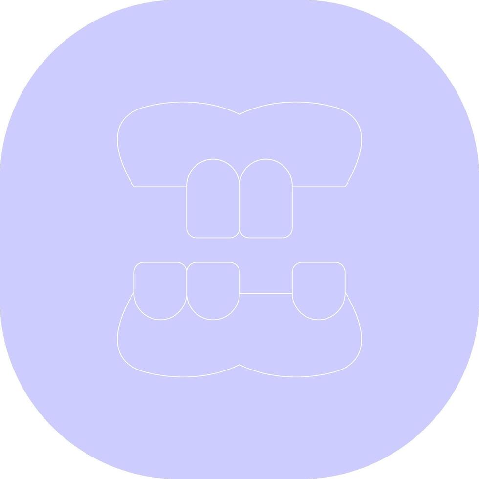 Denture Creative Icon Design vector