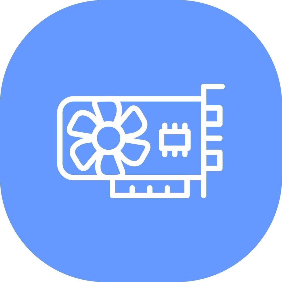 Graphic Card Creative Icon Design vector