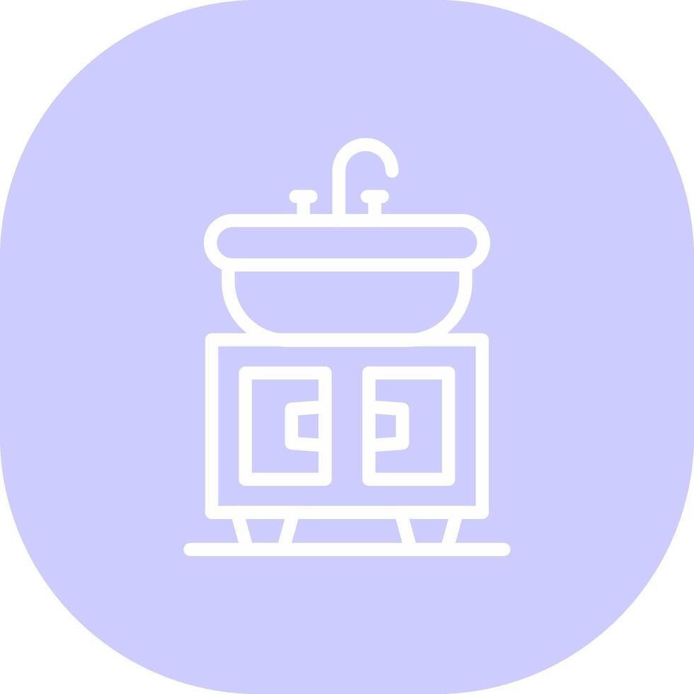 Washbasin Creative Icon Design vector