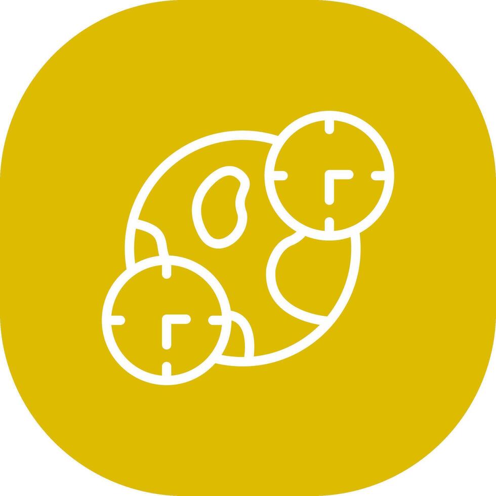 Jet Lag Creative Icon Design vector