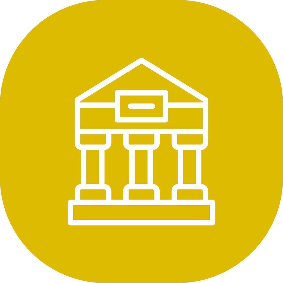 Greek Temple Creative Icon Design vector