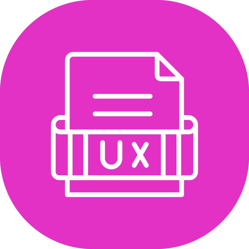Ux Format Creative Icon Design vector