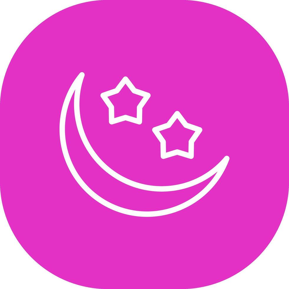 diseño de icono creativo de luna vector