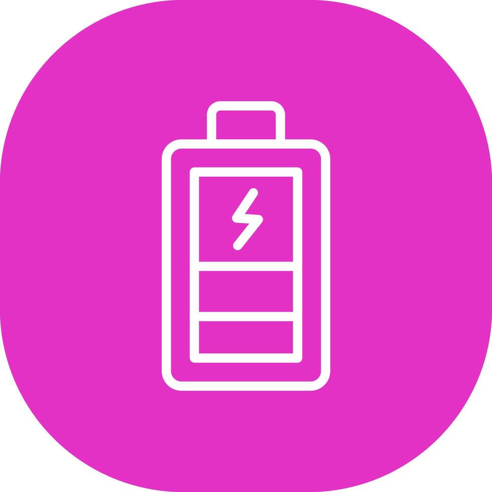 Charging Battery Creative Icon Design vector