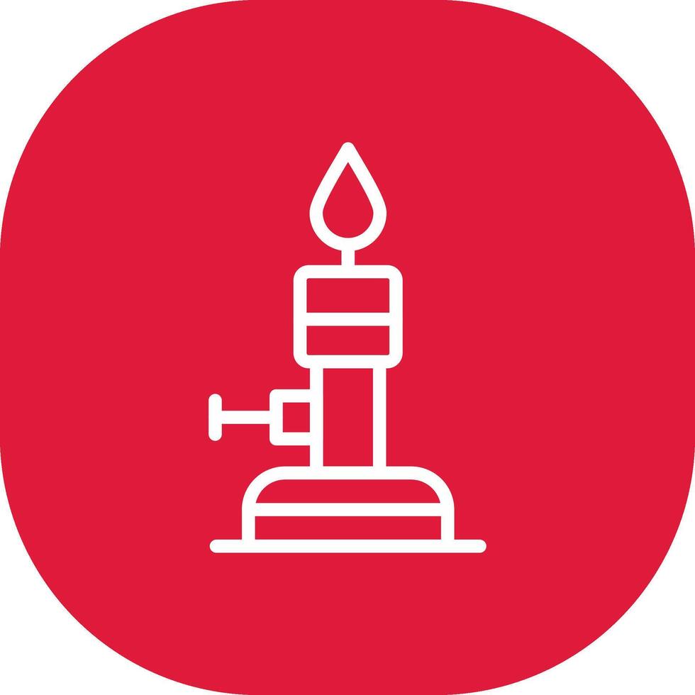 Bunsen Burner Creative Icon Design vector