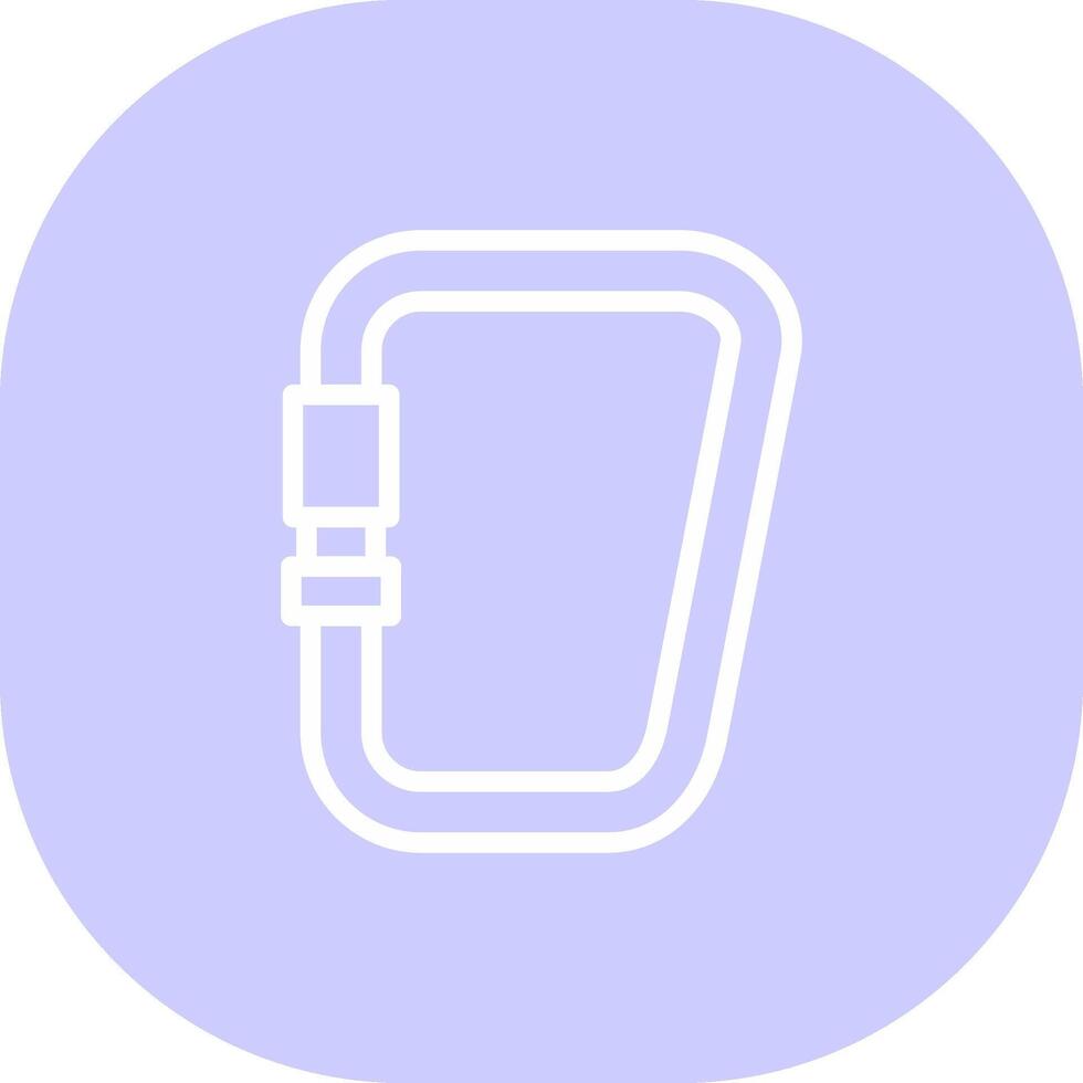 Carabiner Creative Icon Design vector