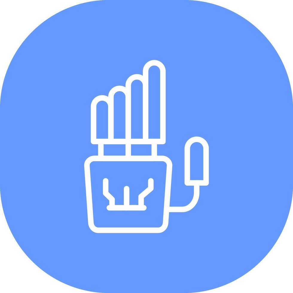 Robot Hand Creative Icon Design vector