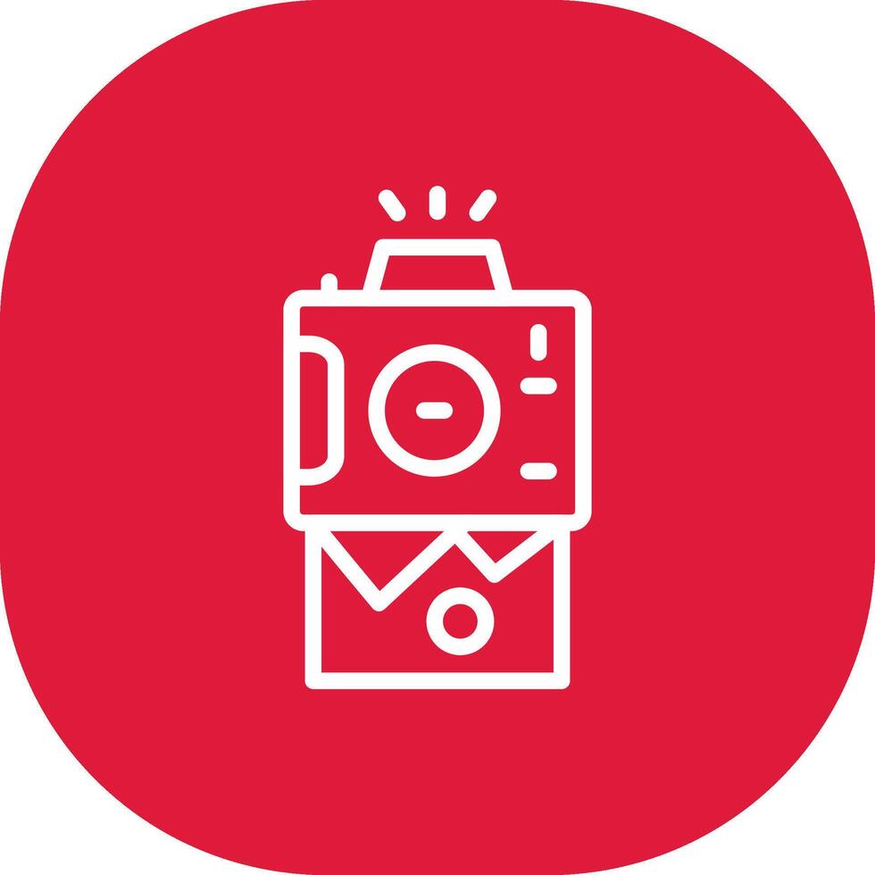 Instant Camera Creative Icon Design vector