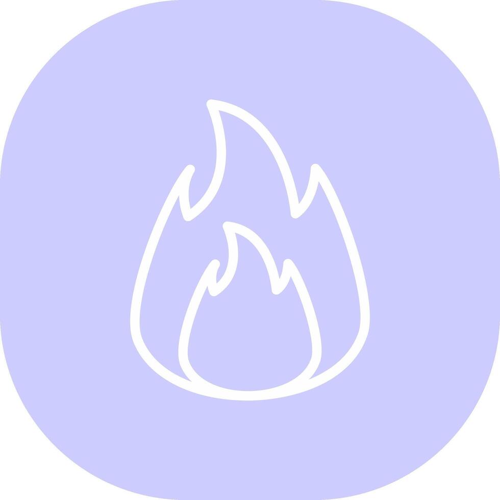 On Fire Creative Icon Design vector