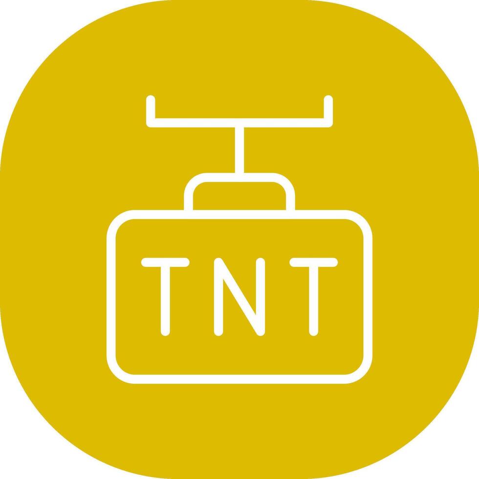 diseño de icono creativo tnt vector