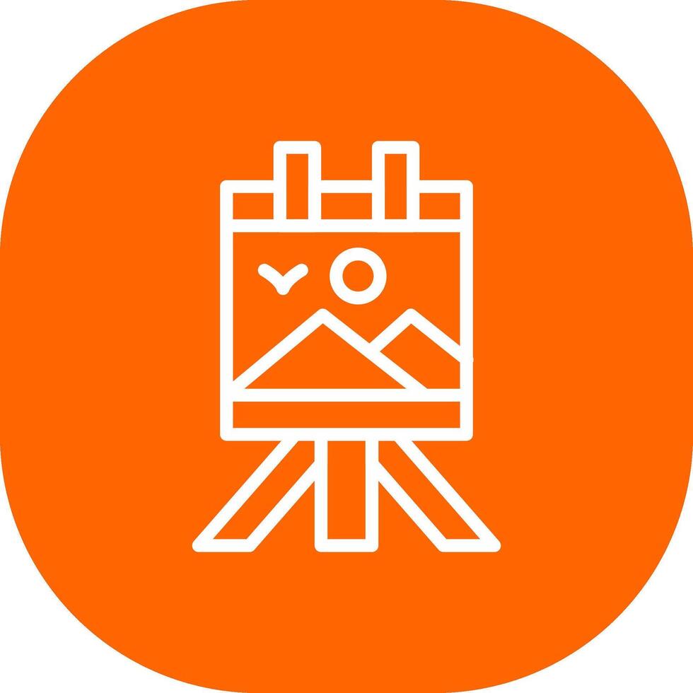 Canvas Creative Icon Design vector