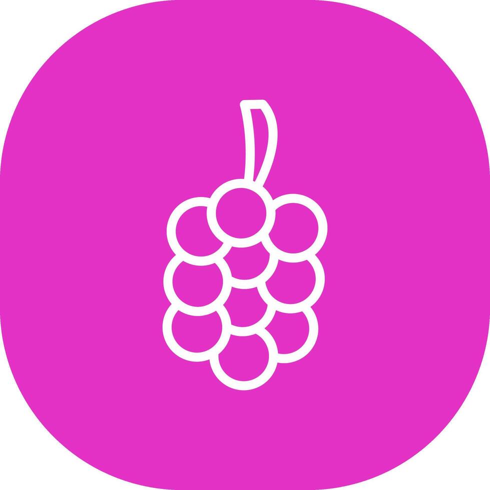 uvas creativo icono diseño vector