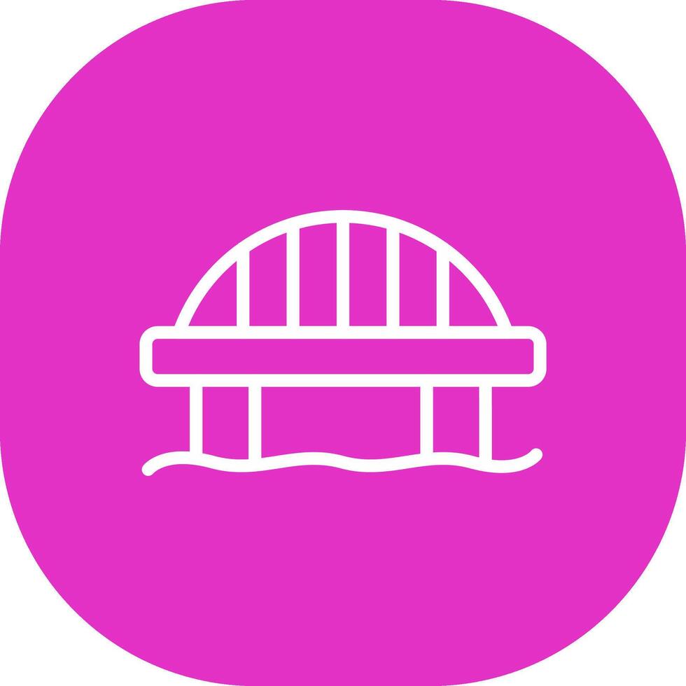 diseño de icono creativo de puente vector