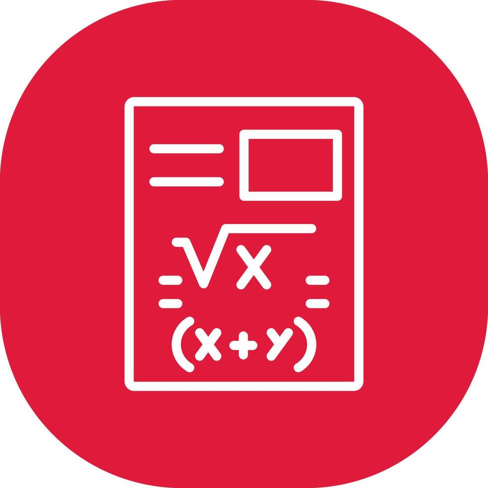 Maths Creative Icon Design vector