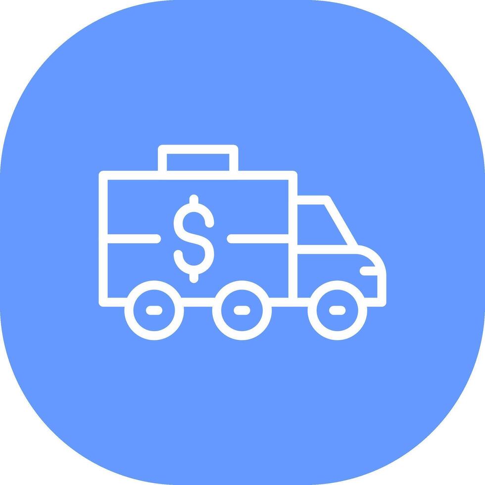 Bank Truck Creative Icon Design vector