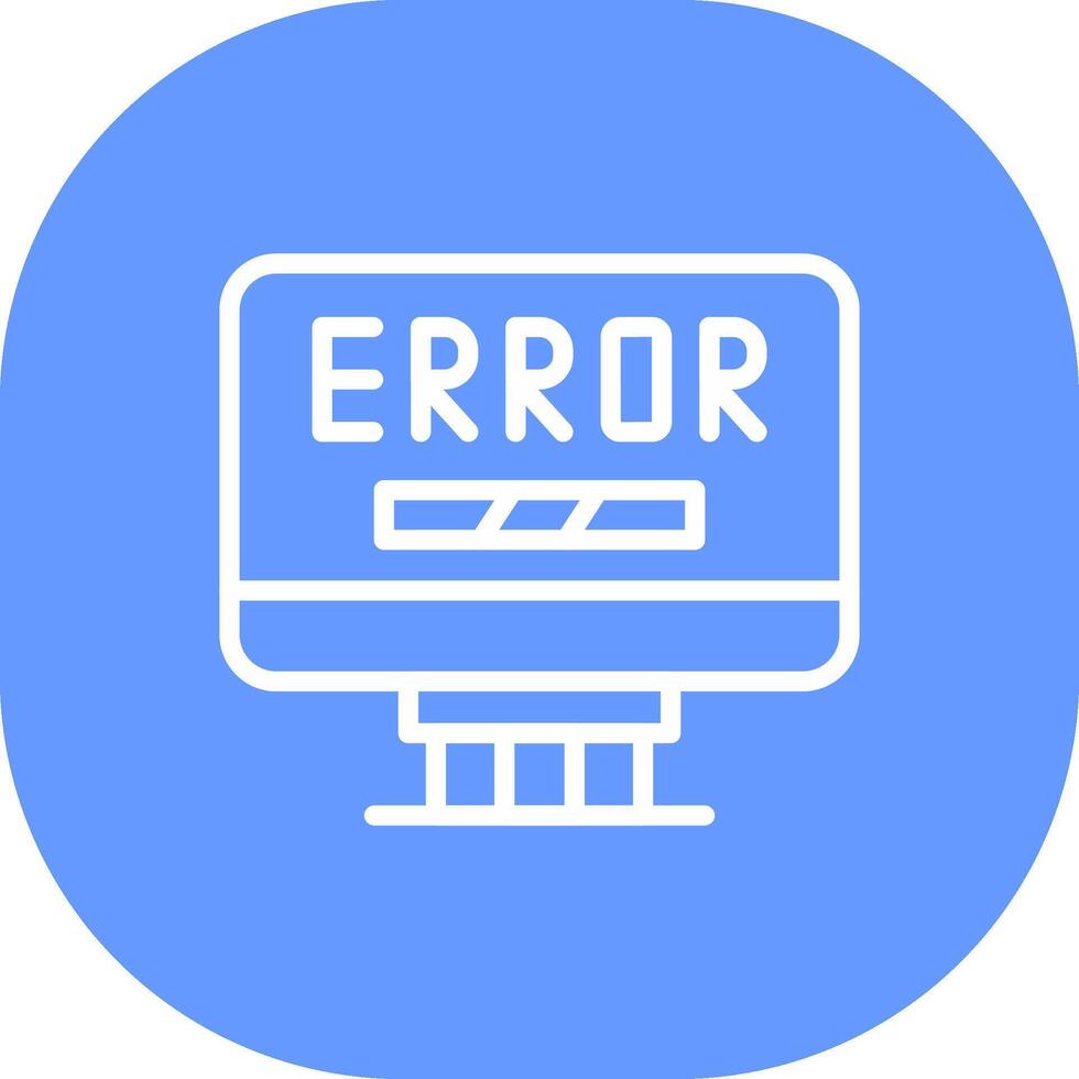 Error Creative Icon Design vector