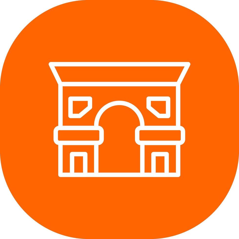 Arc De Triomphe Creative Icon Design vector