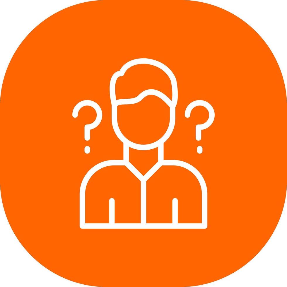 Uncertainty Creative Icon Design vector