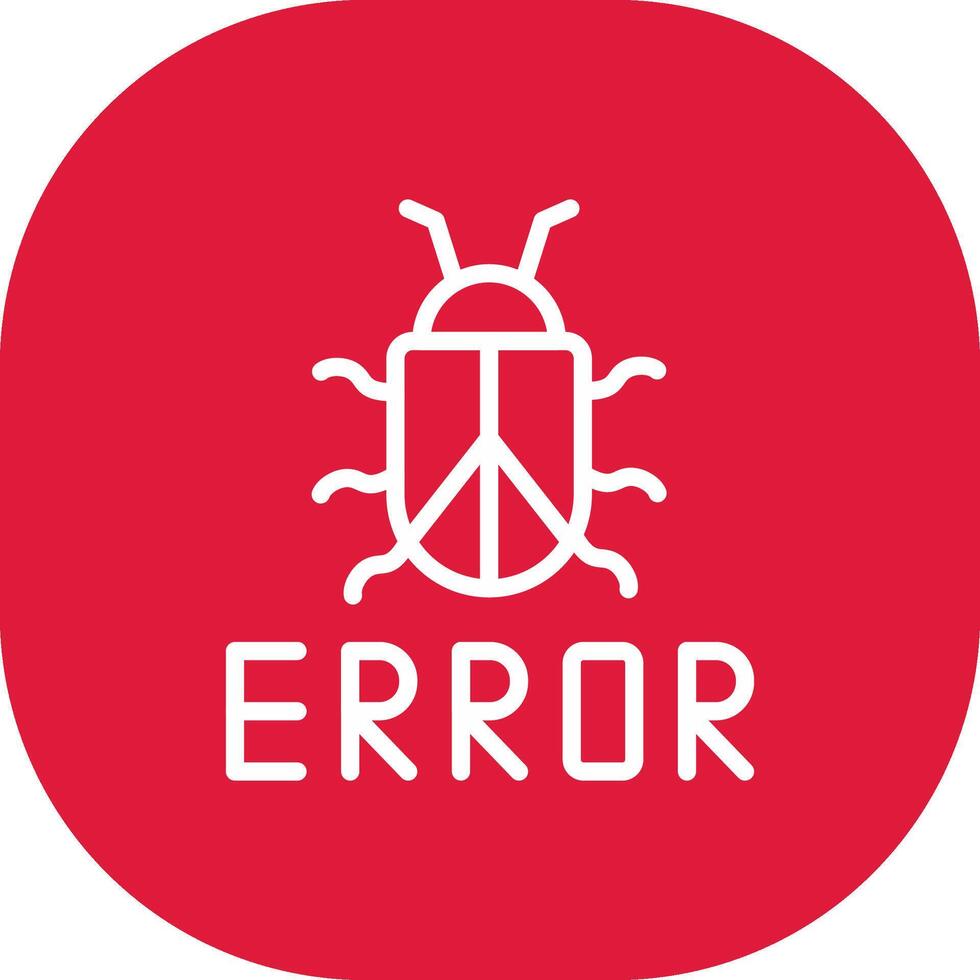 diseño de icono creativo de error vector