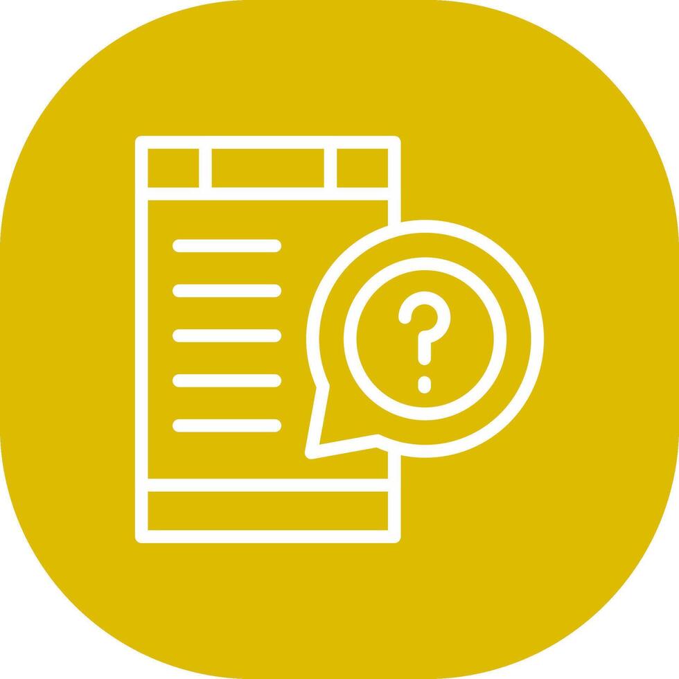 Question Creative Icon Design vector