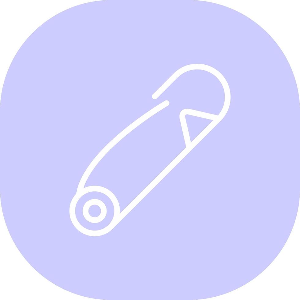 Safety Pin Creative Icon Design vector