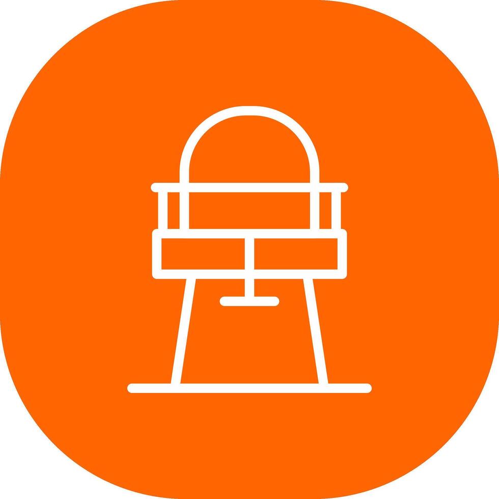 High Chair Creative Icon Design vector